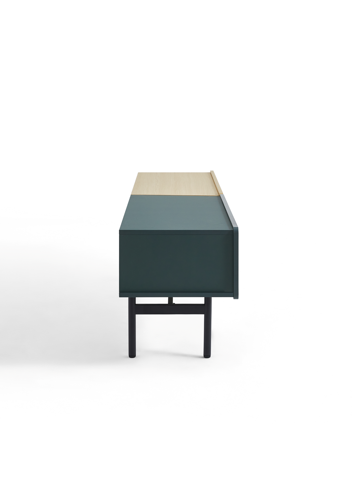 DuoFlat - Sideboard Storage unit - Moss Green / Oak