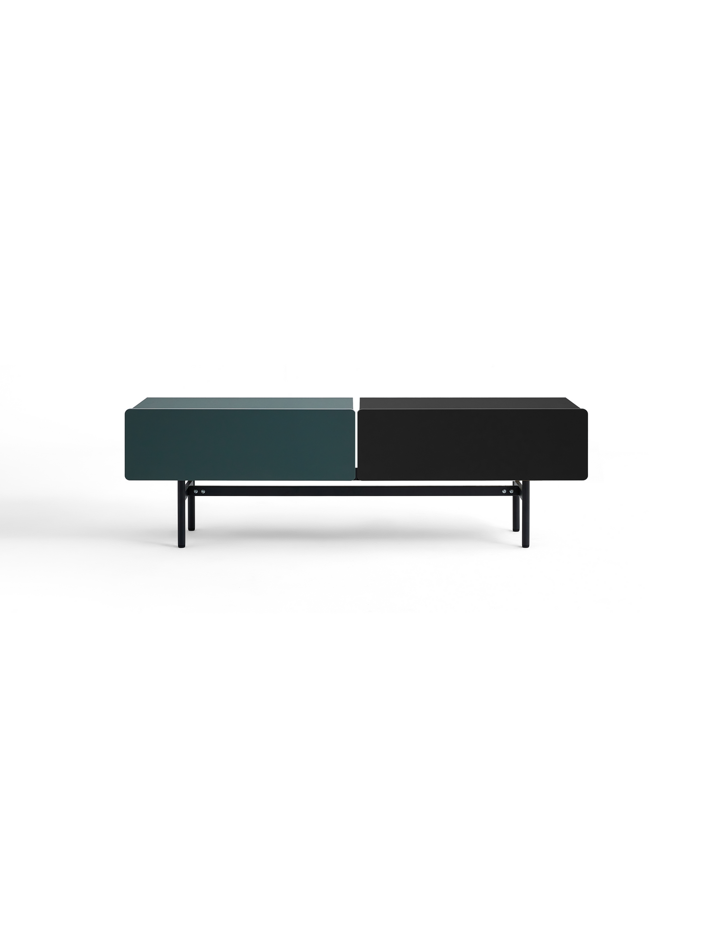 DuoFlat - Sideboard Storage unit - Moss Green / Onyx Black