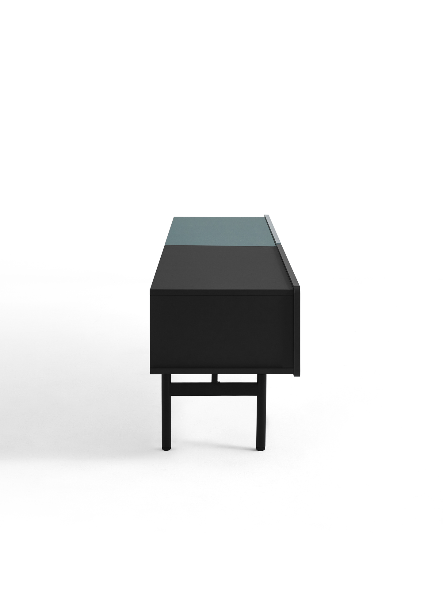 DuoFlat - Sideboard Storage unit - Moss Green / Onyx Black