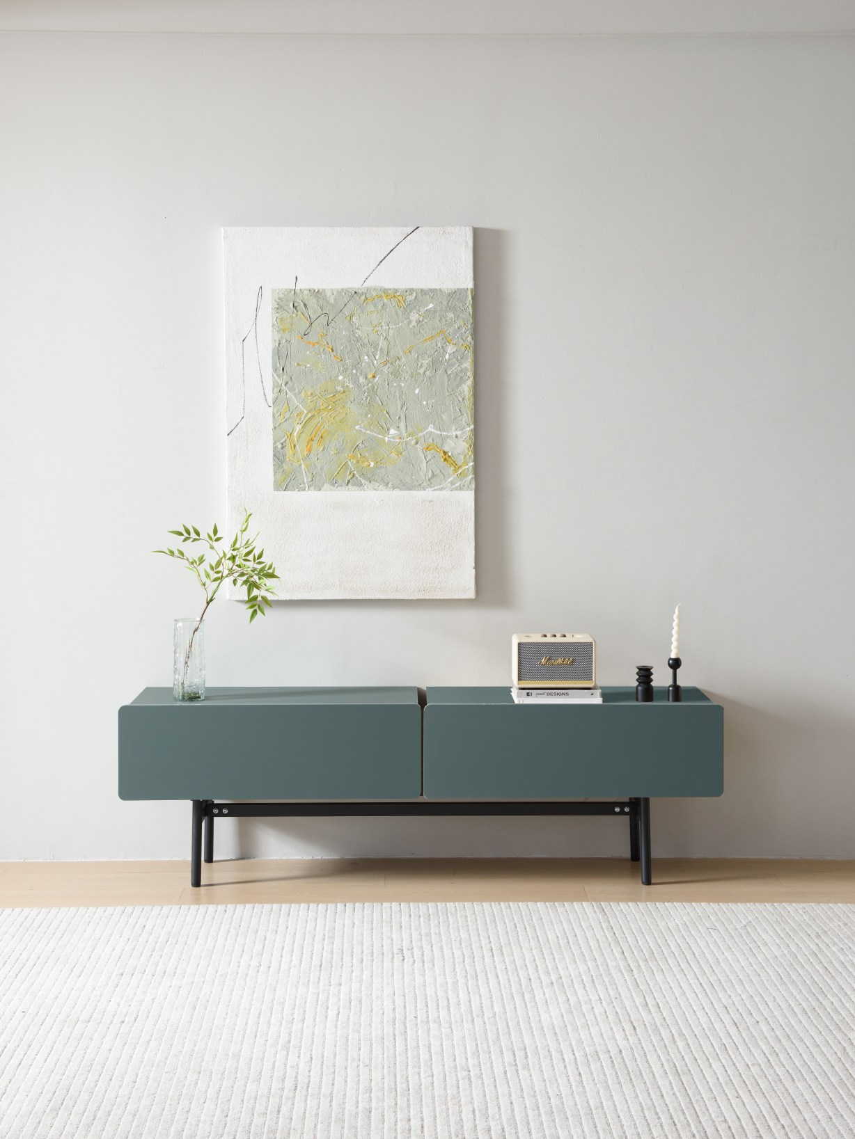 DuoFlat - Sideboard Storage unit - Moss Green
