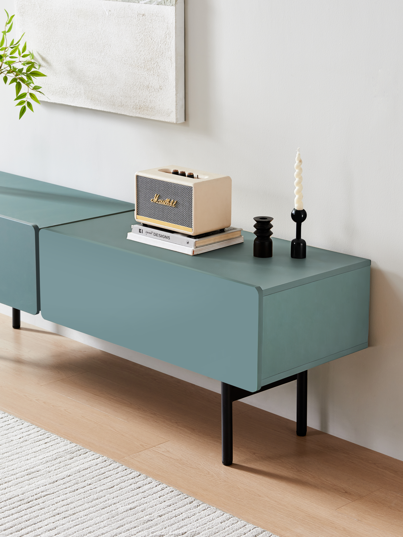 DuoFlat - Sideboard Storage unit - Moss Green