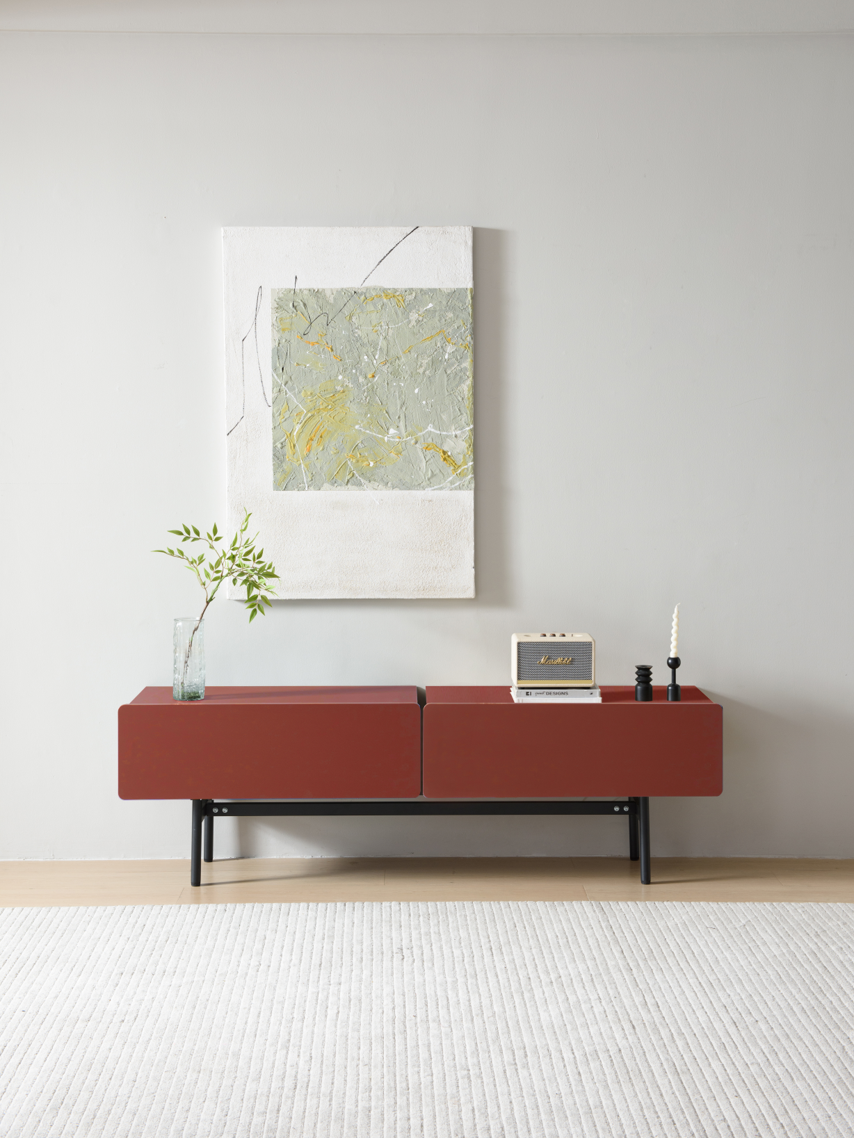 DuoFlat - Sideboard Storage unit - Wine Red