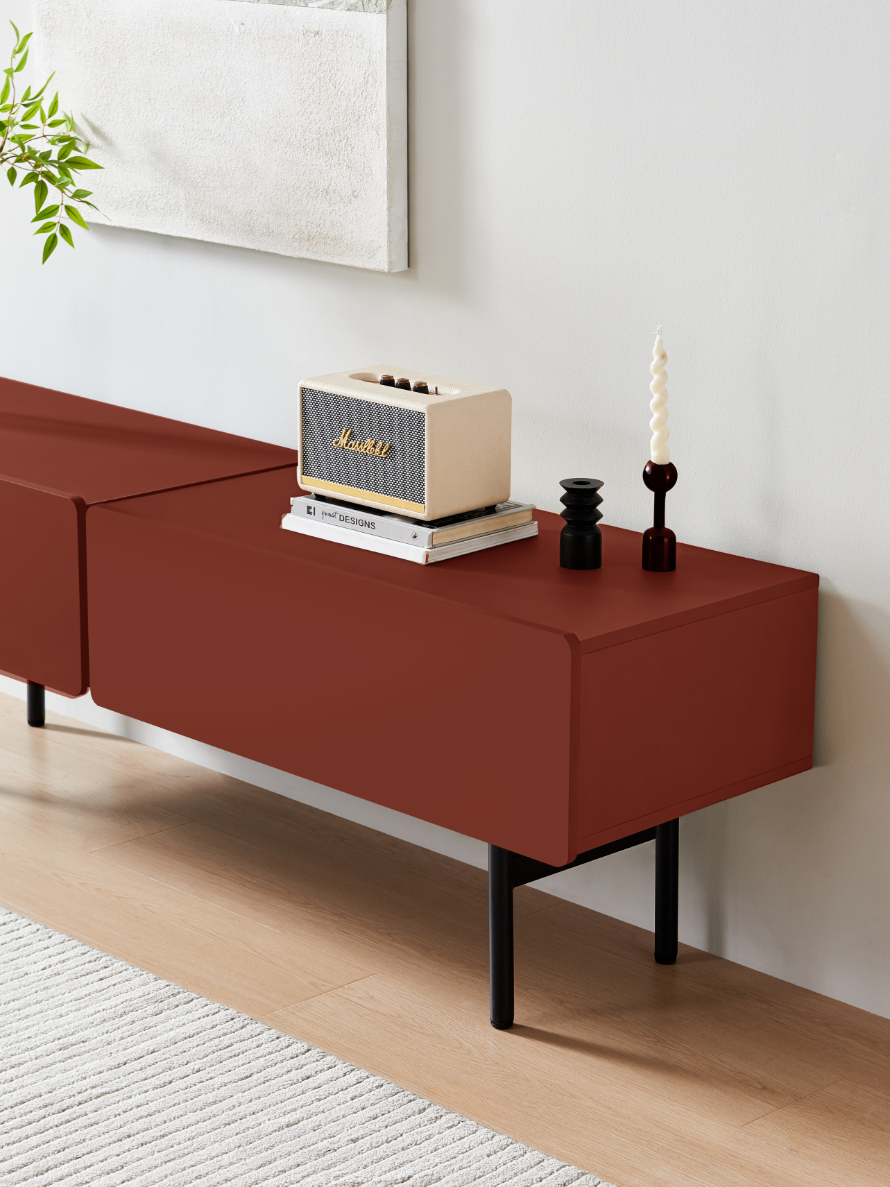 DuoFlat - Sideboard Storage unit - Wine Red