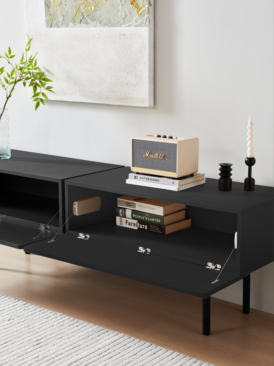 DuoFlat - Sideboard Storage unit - Onyx Black