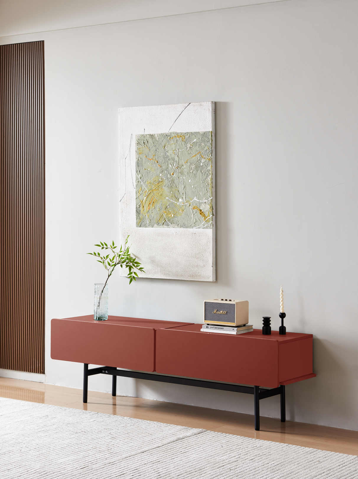 DuoFlat - Sideboard Storage unit - Wine Red