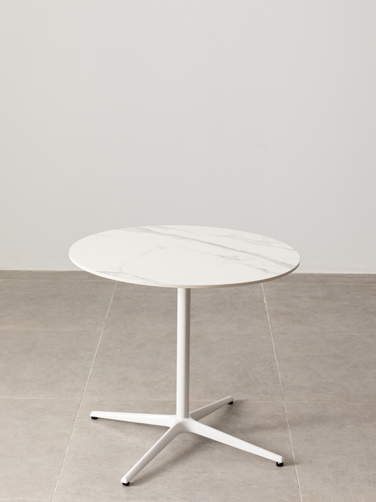 Minimalist Premium Porcelain Bistro/Dining Table - Series 14 - Calacatta